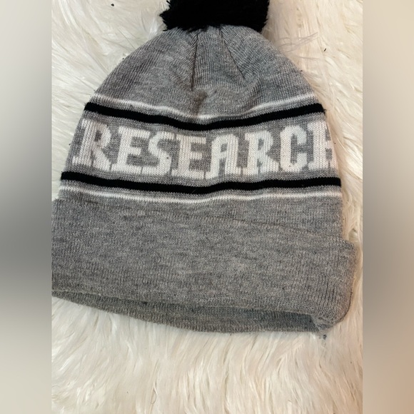 LRG Gray Knit Beanie with Black Pom - Picture 3 of 4